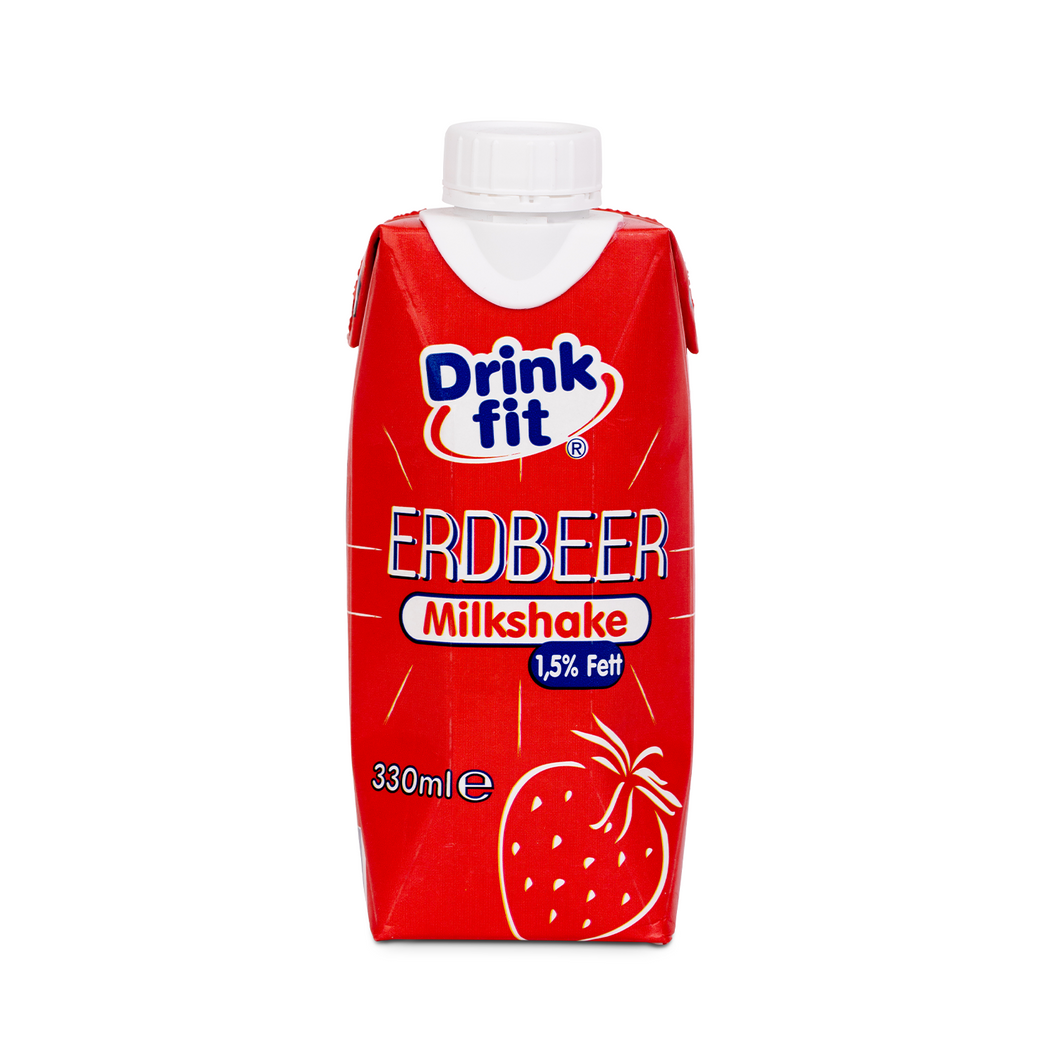 Drinkfit Milchshake Erdbeere 330ml