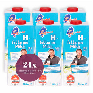 24x Die Hessische fettarme H-Milch (1,5%)